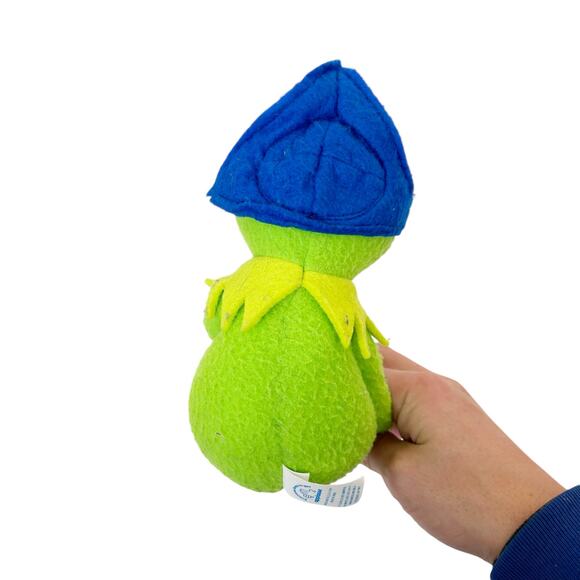 Vintage 1995 Jim Henson Kermit The Frog Blue Hat Plush - Picture 5 of 8
